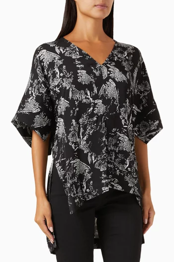 Tristan Oversized Top in Viscose