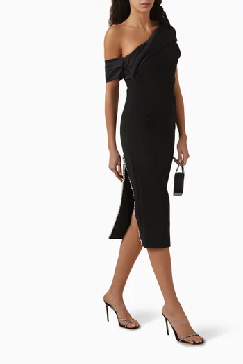 Mira Asymmetrical Midi Dress