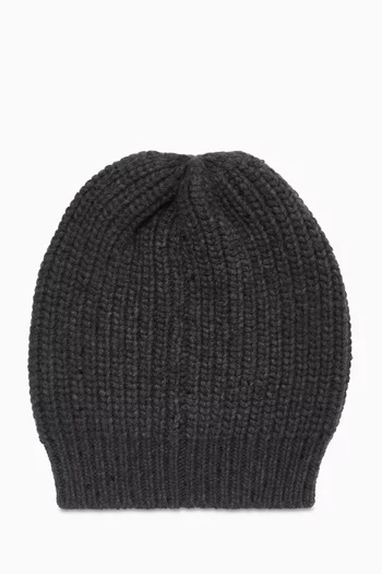 Sequin-embellished Beanie in Cashmere-silk