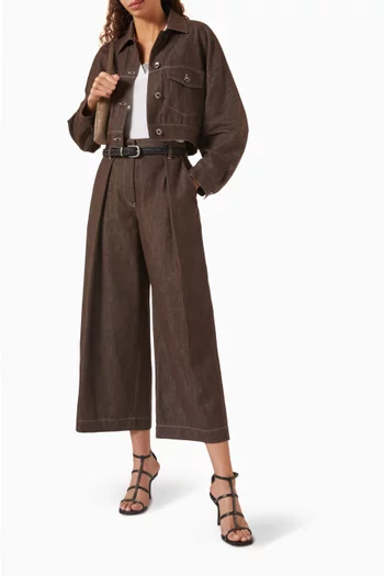 بلوزة بفتحة رقبة على شكل حرف V‏ جيرسيه