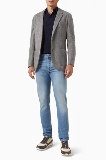 سترة بولو قطن منسوج