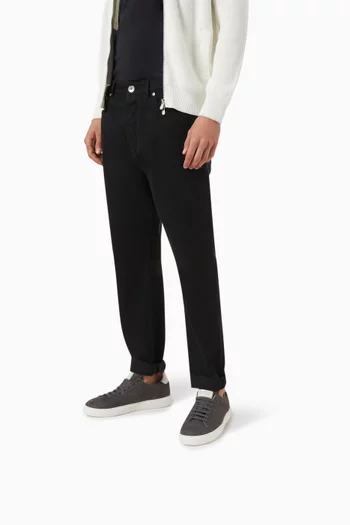 Lace-up Sneakers in Nubuck Calfskin