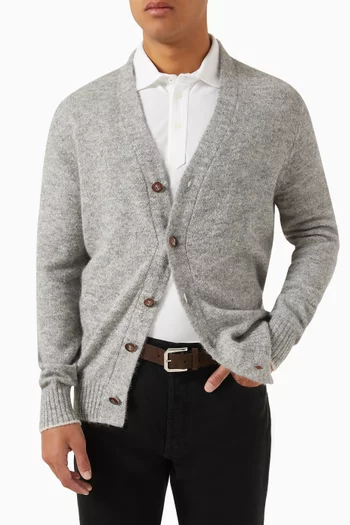 حزام بإبزيم مربع جلد مقلوب