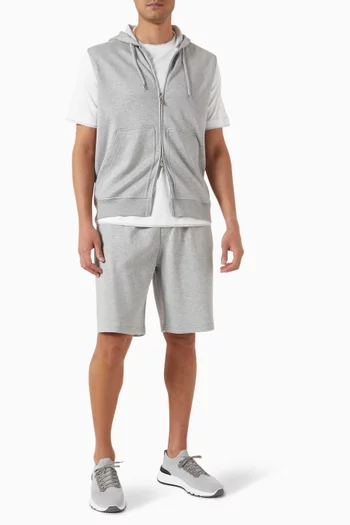 Faux-layer T-shirt in Cotton-jersey