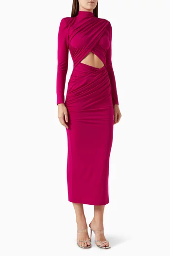 Emmeline Midi Dress in Matte Jersey