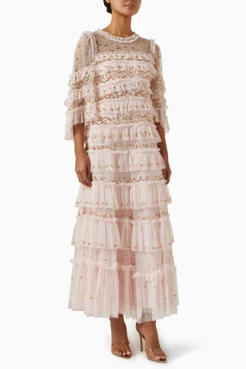 Emily Ruffle Gown in Tulle