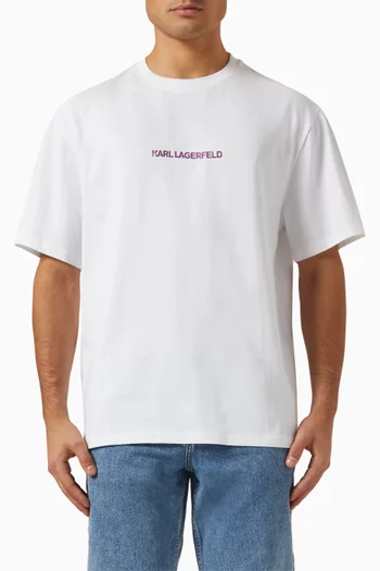 K/ Ikonik Karl Outline T-shirt in Cotton-jersey