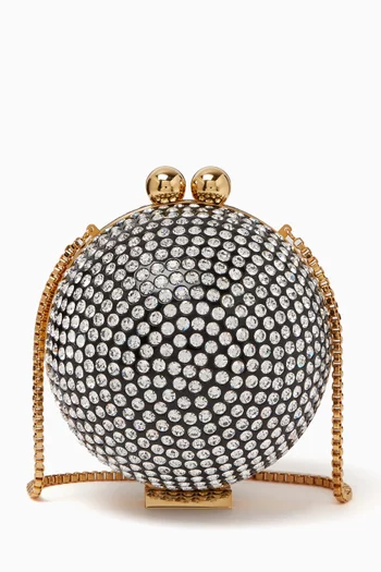 Crystal Orb Shoulder Bag in Swarovski and Gold-plated Brass