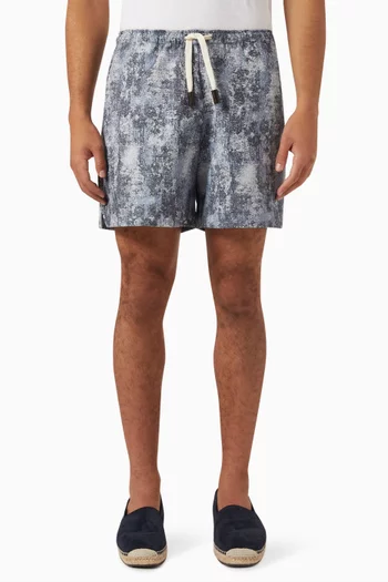 Las Garzas Shorts in Jacquard