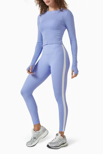 بلوزة لويز قصيرة مودال جيرسيه مضلع