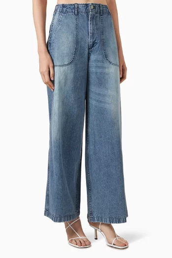 Amari Wide-leg Jeans in Denim