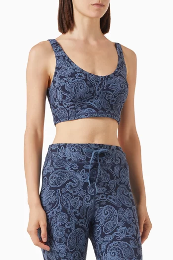 Nouveaux Candice Crop Top in Recycled Nylon