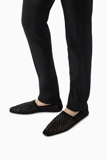 Jacques Slippers in Rhinestone Leather