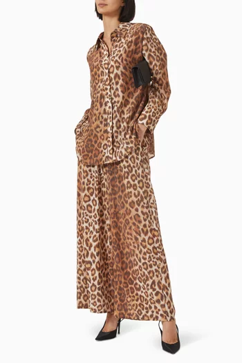 Atomic Printed Shirt in Silk