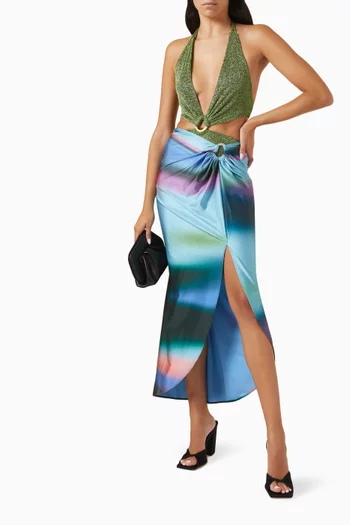 تنورة باريو إيسلا متوسطة الطول