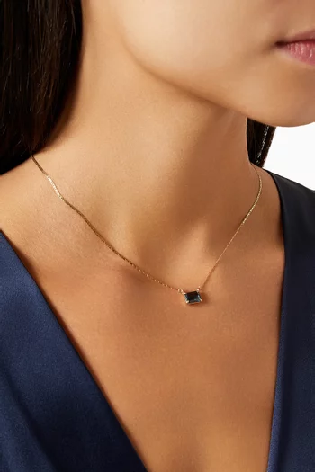 Agate Gemstone Necklace in 10kt Gold