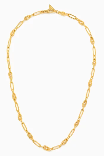 Motley Chain Necklace in 14kt Gold Vermeil