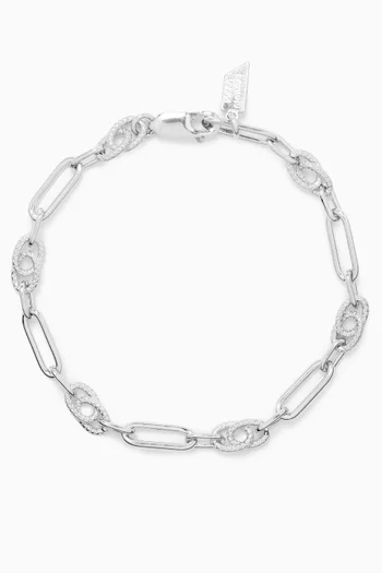 Motley Chain Bracelet in Sterling Silver