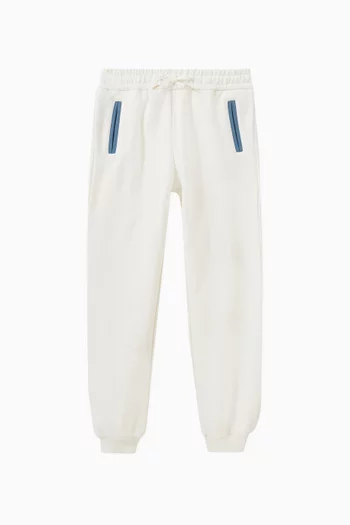 Contrast-tape Sweatpants in Cotton
