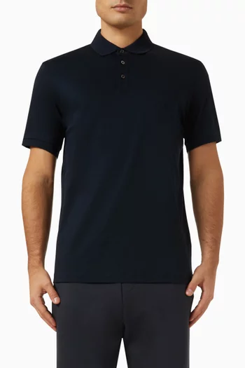 Polo Shirt in Mercerised Cotton