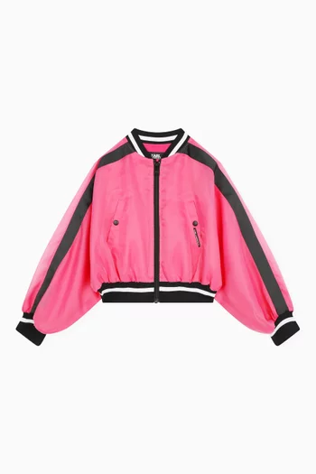 Striped Bomber Jacket
