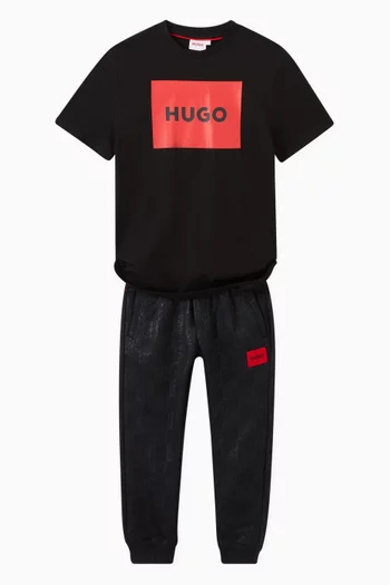 All-over Logo Sweatpants in Cotton-blend