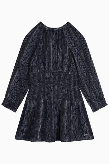 Snakeskin-print Dress