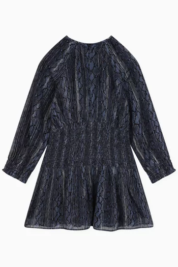 Snakeskin-print Dress