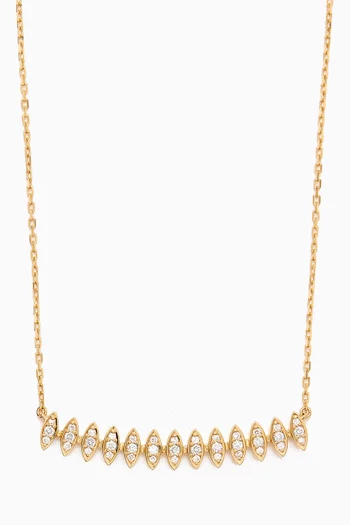 Barq Marquise Diamond Necklace in 18kt Gold