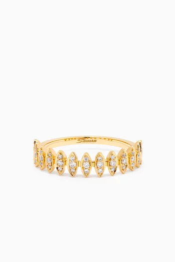 Small Barq Marquise Diamond Ring in 18kt Gold