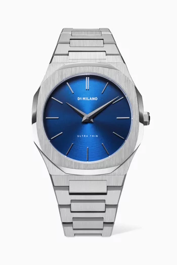 Ultra Thin Geo Quartz Watch, 40mm
