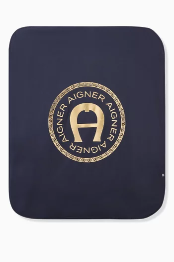 Foil Logo Baby Blanket in Pima Cotton