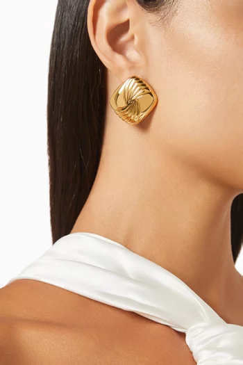 Tabi Earrings in Gold-plated Metal