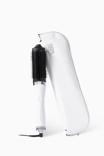 White Duet Blowdry Hair Dryer Brush