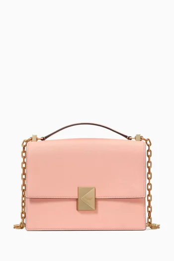 Deco Shoulder Bag in Pebbled Leather
