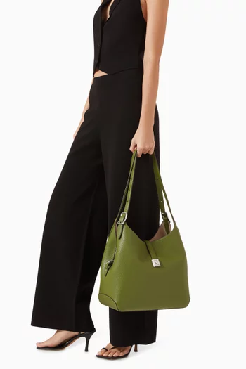 Large Deco Shoulder Bag in Pebbled Leather