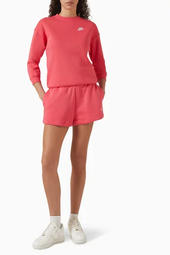 Oversized Logo Sweatshirt in Cotton Fleece