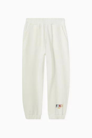 Logo Embroidered Sweatpants in Cotton