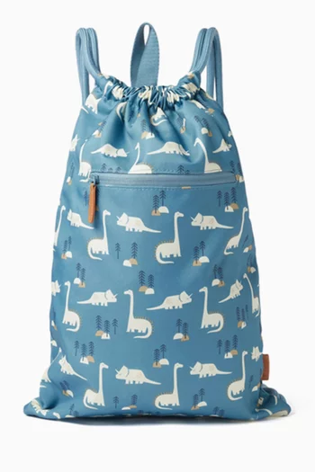 حقيبة مستلزمات سباحة بنقشة ديناصور