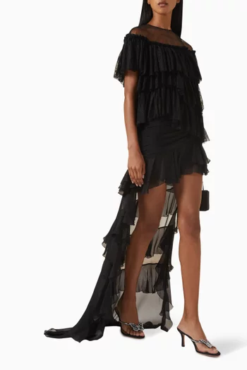 Lace Ruffle Top