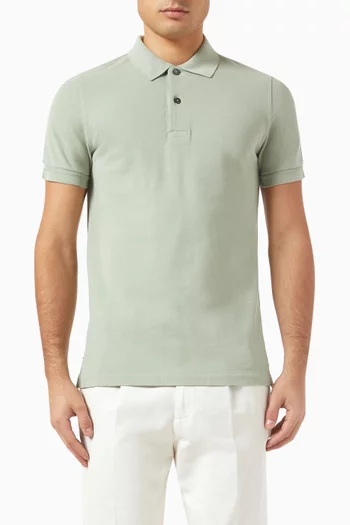Knit Polo Shirt in Cotton