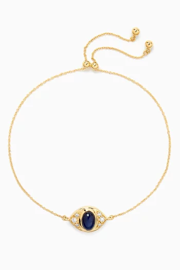 Le Bleu Bijoux Sapphire & Diamond Bracelet in 14kt Gold