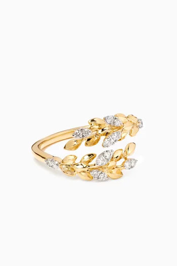 Flower Crown Diamond Ring in 10kt Gold