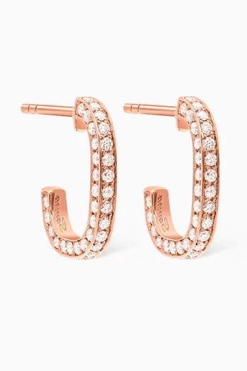 Wid Diamond Earrings in 18kt Rose Gold