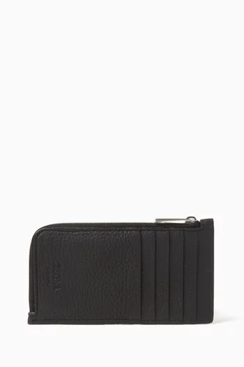 Zipped Wallet in Deerskin