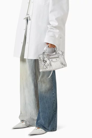 حقيبة يد لو سيتي ميني جلد ماعز أرينا لامع