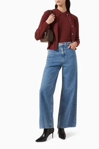 Crewneck Cardigan in Cashmere