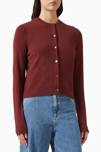 Crewneck Cardigan in Cashmere