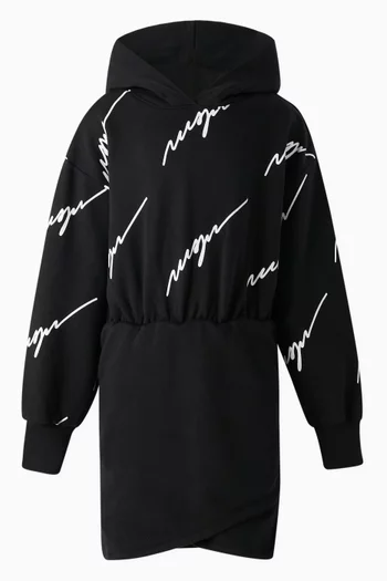 Monogram All-over Print Hooded Sweatshirt in Cotton