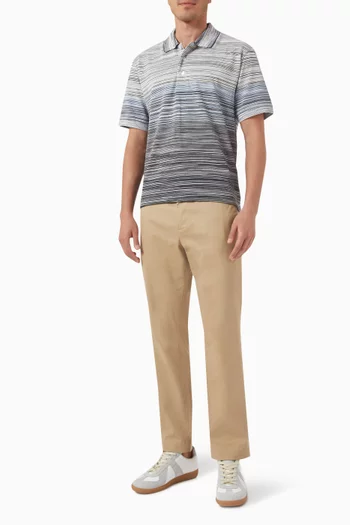 Slub Polo Shirt in Cotton-piqué
